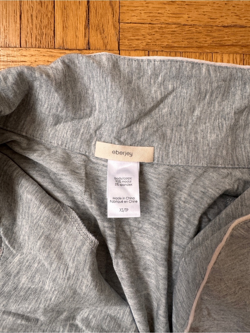 Eberjey Gisele Pajama Set Heather Gray XS - Picture 3 of 3
